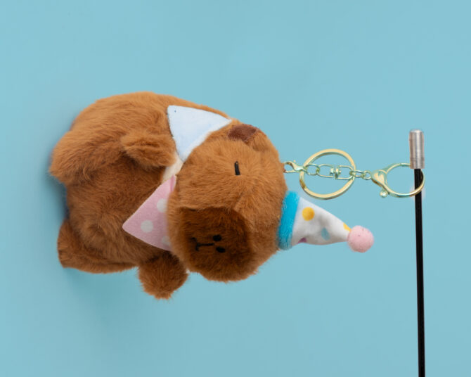 Party Freak Capybara Plushie Keychain