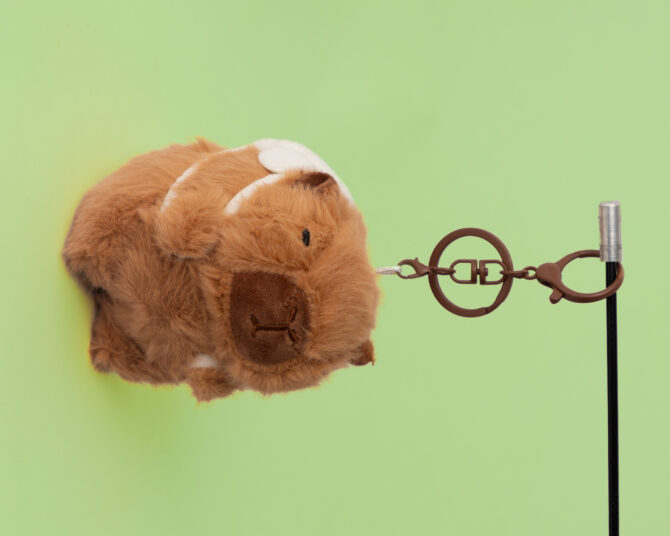 Shiro Schoolbag Capybara Plushie Keychain