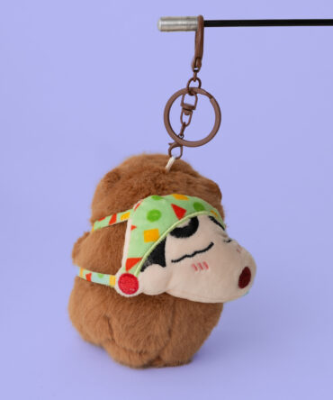 Sleeping Shinchan Schoolbag Capybara Plushie Keychain